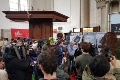 Alexander Bannink with Philip Nitschke at Amsterdam Funeral Fair 2018