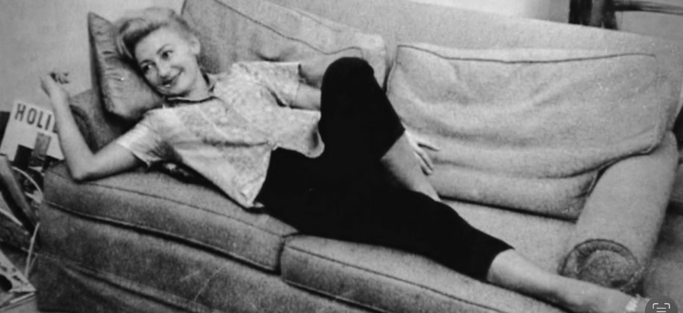 Lisette on sofa